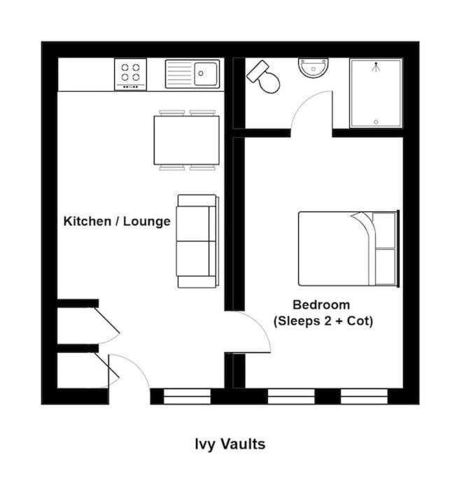 Unique 1 Bedroom Apartment-Bath Eksteriør bilde